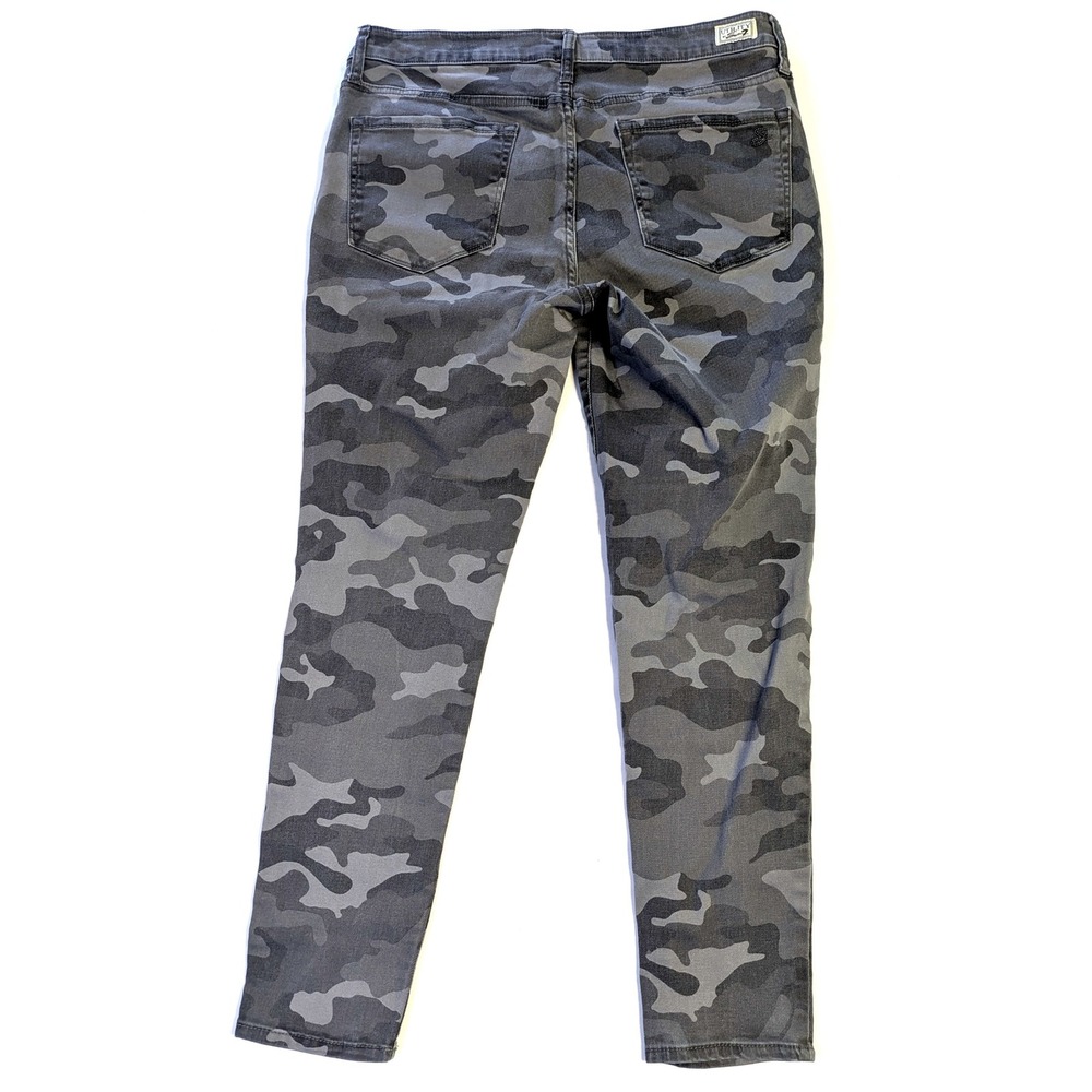 Seven7 Utility Ankle Skinny Pants Grey Camo Camouflage Size 12 (34x28) - Picture 3 of 6